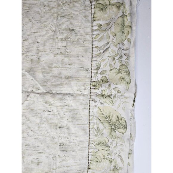 Croscill Home 100% Cotton Floral Print Pillowcases Pair Set of 2 Green Beige - Picture 8 of 9